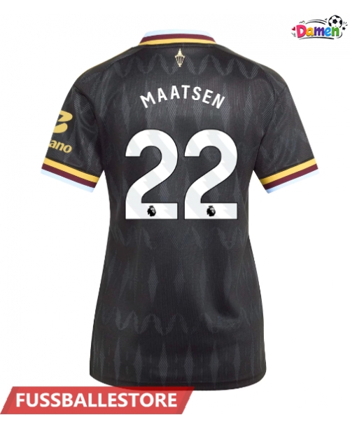 Günstige Aston Villa Ian Maatsen #22 Auswärtstrikot Damen 2026-27 Kurzarm